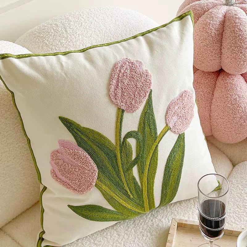 Coussin à fleurs | Dreamy Sloth® Rose / 45x45 cm