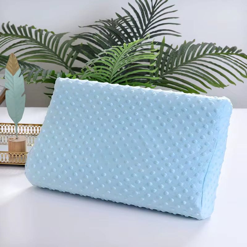 Coussin a mémoire de forme à point | Dreamy Sloth® Bleu clair / 40x25 cm