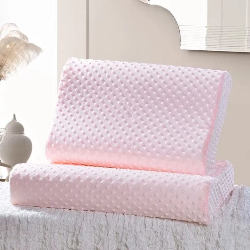 Coussin a mémoire de forme à point | Dreamy Sloth® Rose / 40x25 cm