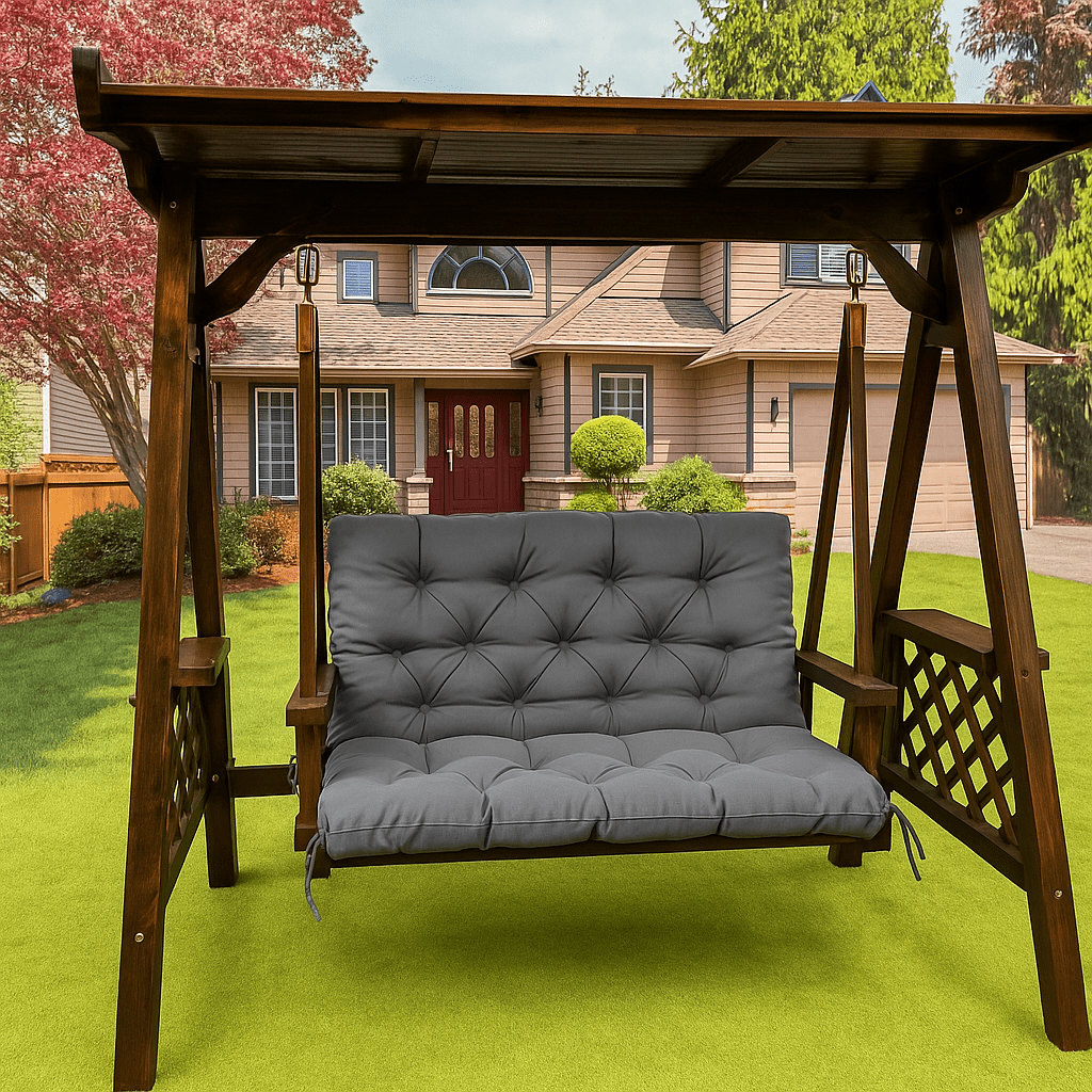 Coussin banc extérieur imperméable | Dreamy Sloth® Gris / 100x100 cm