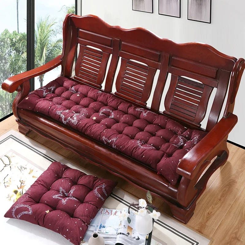 Coussin banquette interieur | Dreamy Sloth® Bordeaux / 53x53 cm