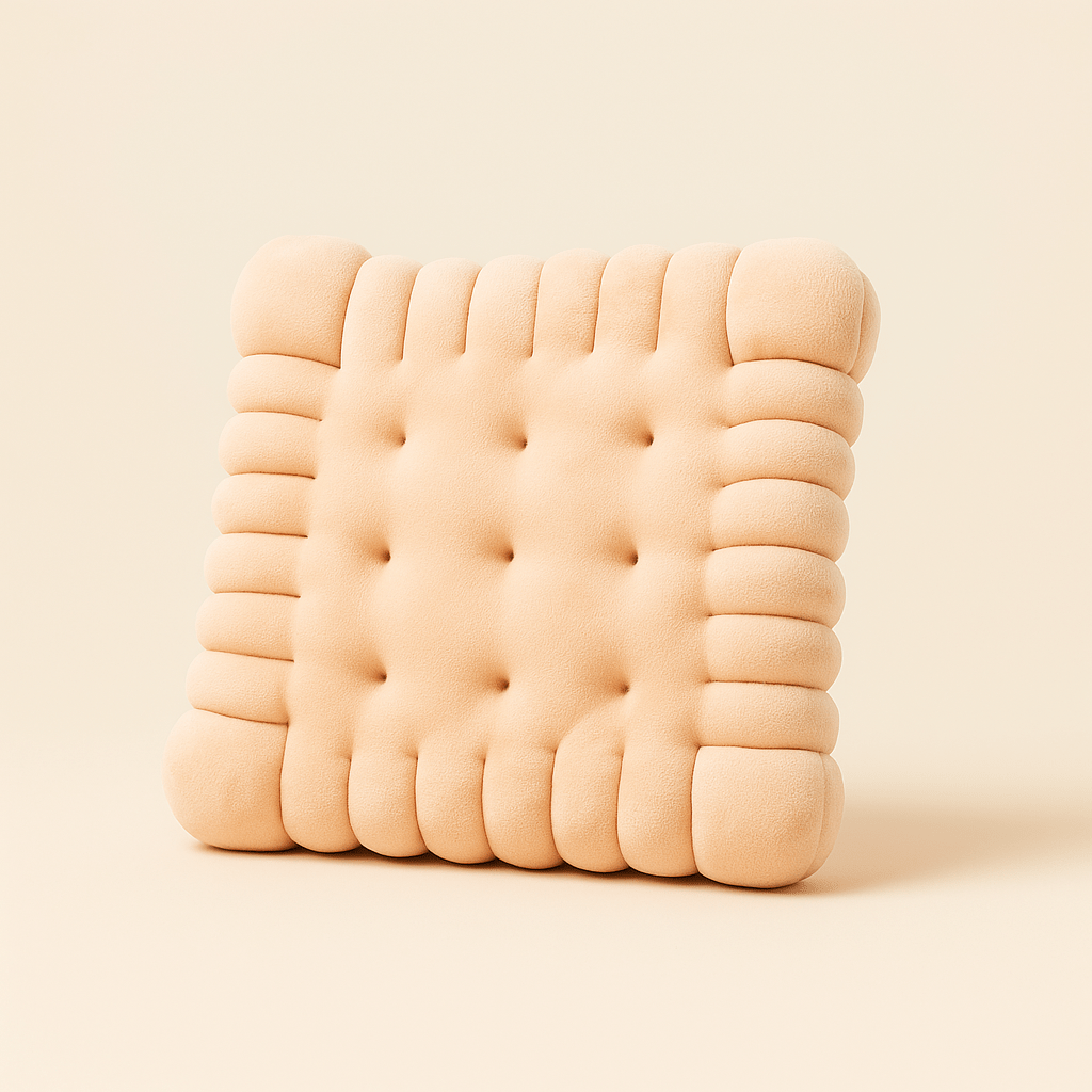 Coussin biscuit petit beurre | Dreamy Sloth®