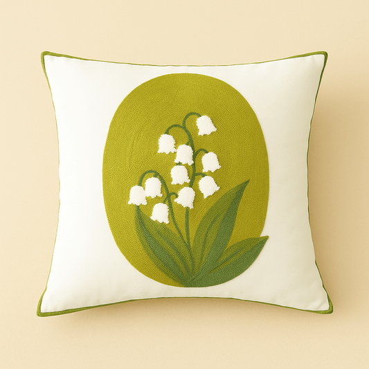 Coussin brodé | Dreamy Sloth® Vert / 45x45 cm