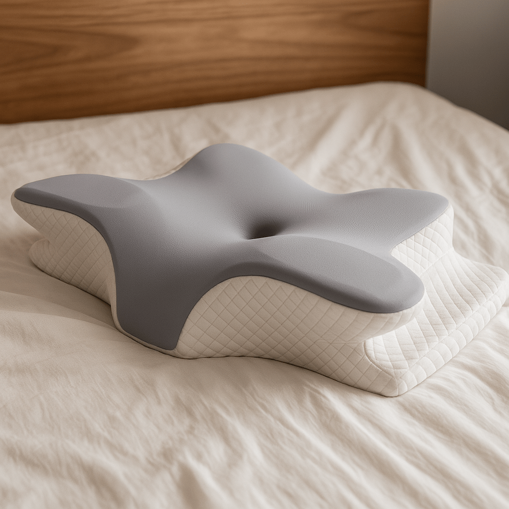 Coussin cervical de lit | Dreamy Sloth® Gris / 30x50 cm