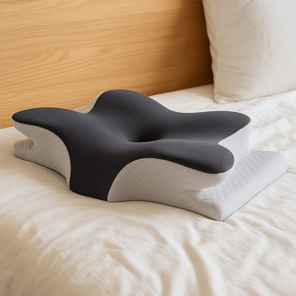 Coussin cervical de lit | Dreamy Sloth® Noir / 30x50 cm