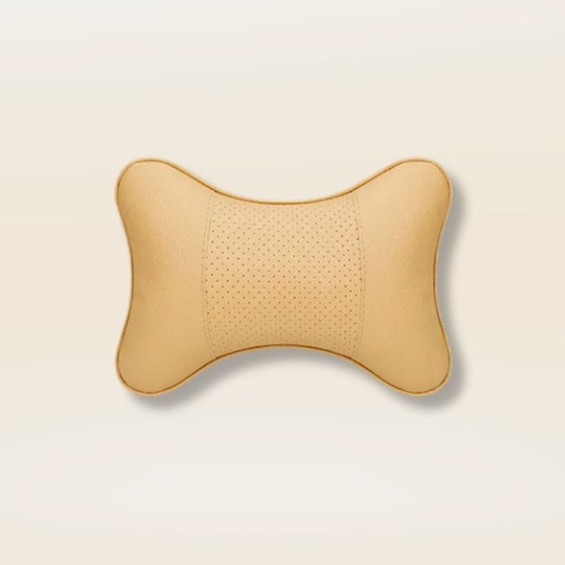 Coussin cervical voiture | Dreamy Sloth® Beige / 29x19 cm