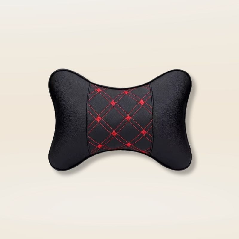 Coussin cervical voiture | Dreamy Sloth® Rouge / 29x19 cm