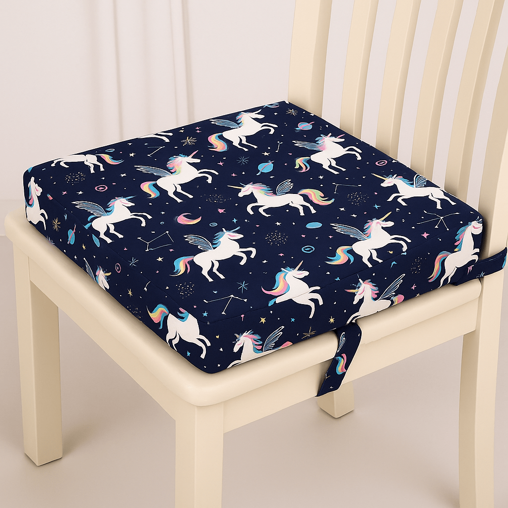 Coussin chaise enfant | Dreamy Sloth® Bleu foncé / 32x32 cm