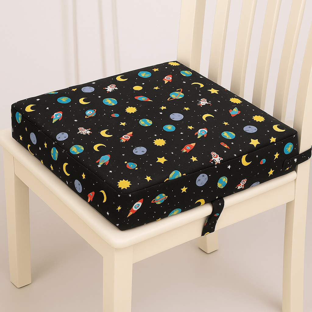 Coussin chaise enfant | Dreamy Sloth® Noir / 32x32 cm