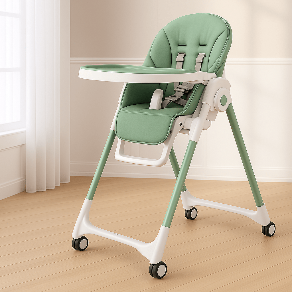 Coussin chaise haute bébé | Dreamy Sloth® Bleu ciel / 83x40 cm