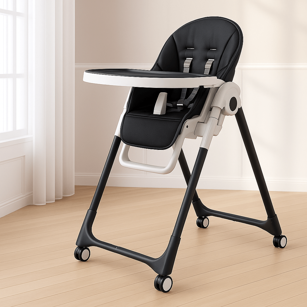 Coussin chaise haute bébé | Dreamy Sloth® Noir / 83x40 cm