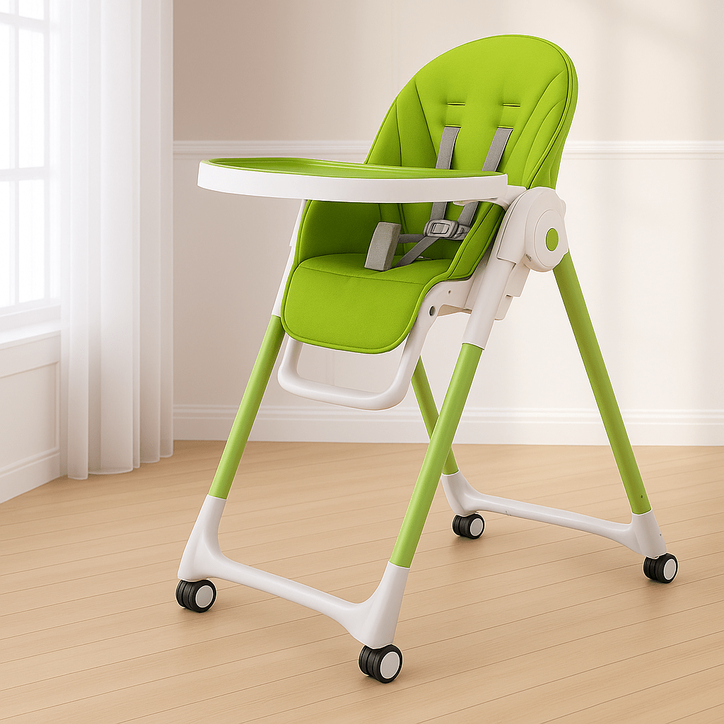 Coussin chaise haute bébé | Dreamy Sloth® Vert / 83x40 cm