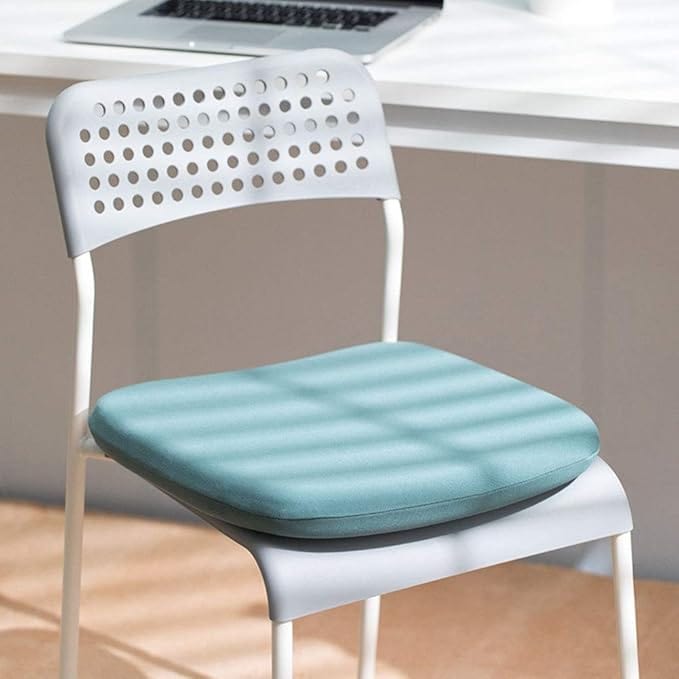 Coussin chaise memoire forme | Dreamy Sloth® Bleu clair / 40x40 cm