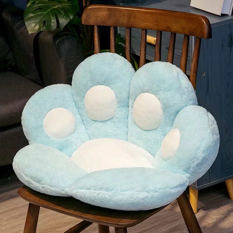 Coussin chaise patte de chat | Dreamy Sloth® Bleu ciel / 70x60 cm