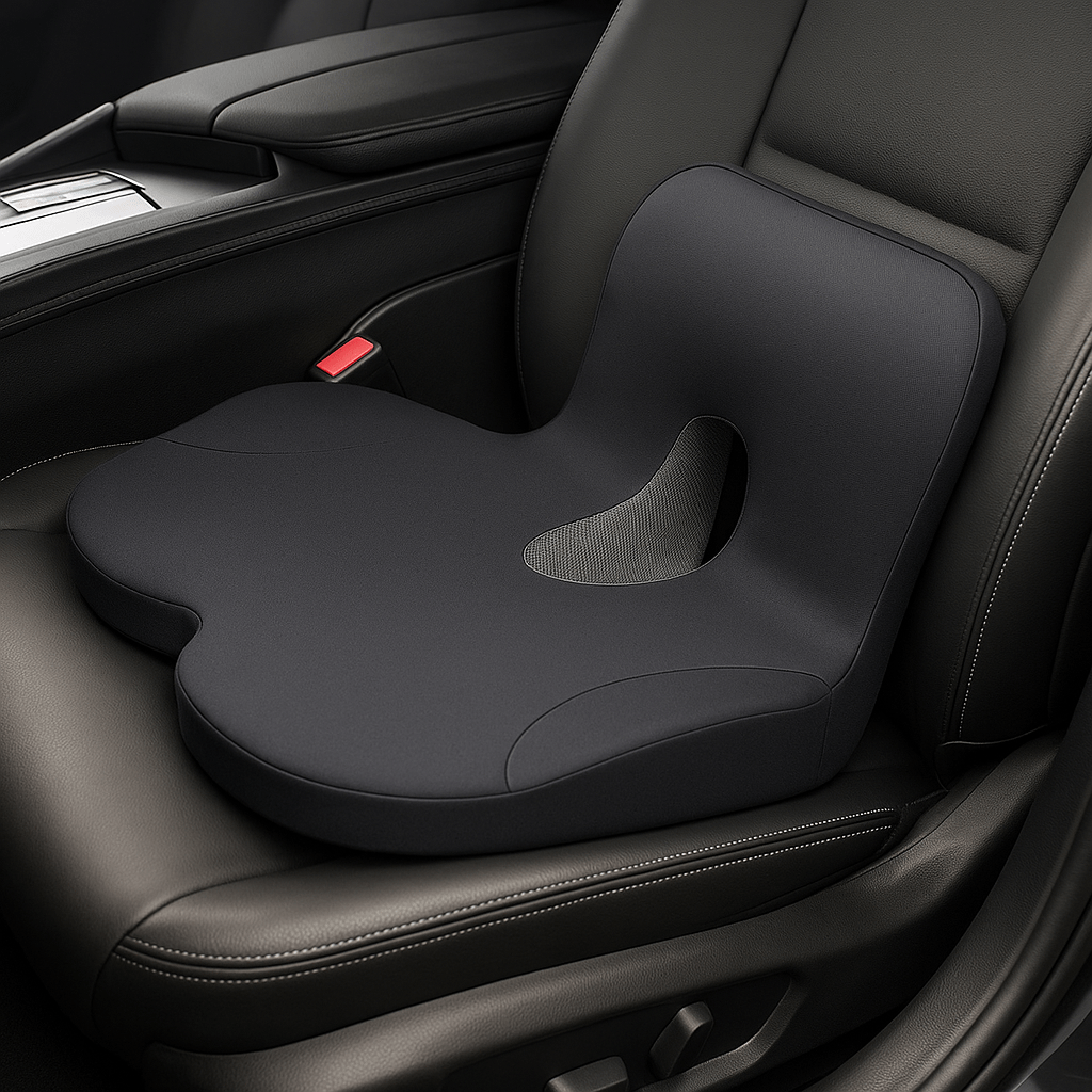 Coussin coccyx voiture | DreamySloth® Noir / 47x34x27 cm