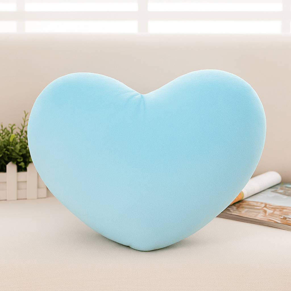 Coussin coeur | Dreamy Sloth® Bleu ciel / S (15 cm)