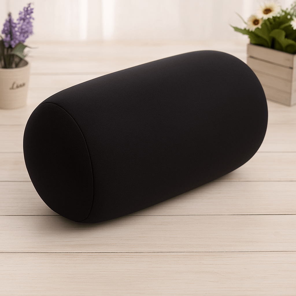 Coussin cylindre | DreamySloth® Noir / 32x16 cm