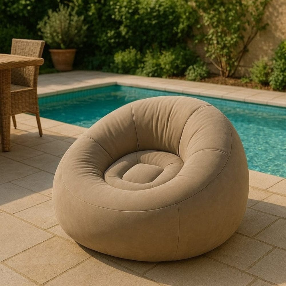 Coussin d'air gonflable | Dreamy Sloth® Marron / 110x110 cm