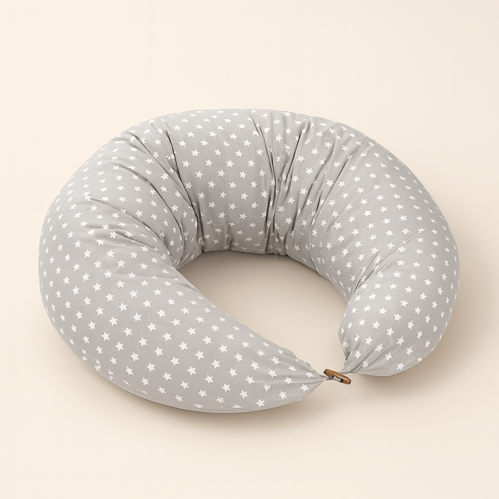 Coussin d'allaitement bebe | DreamySloth® Gris / 125x33 cm