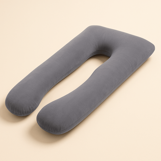 Coussin d'allaitement et grossesse | Dreamy Sloth® Gris / 130x70 cm