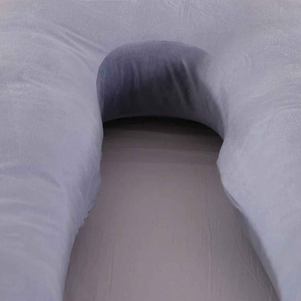 Coussin d'allaitement et grossesse | Dreamy Sloth® Gris / 130x70 cm
