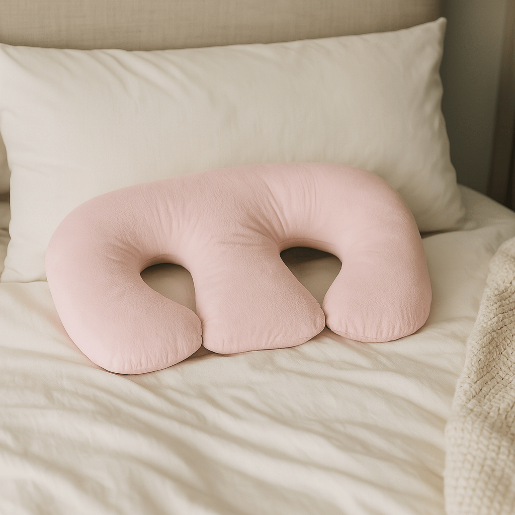 Coussin d'allaitement jumeaux | Dreamy Sloth® Rose / 95x38 cm