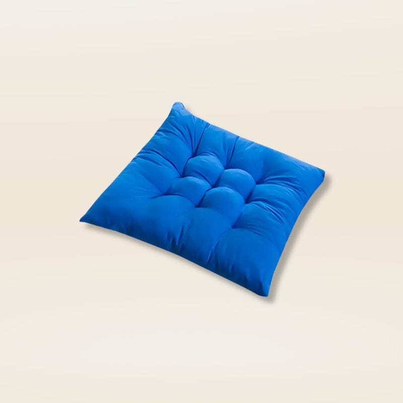 Coussin de chaise avec noeud | Dreamy Sloth® Bleu / 40x40 cm