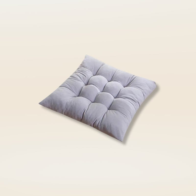Coussin de chaise avec noeud | Dreamy Sloth® Gris / 40x40 cm