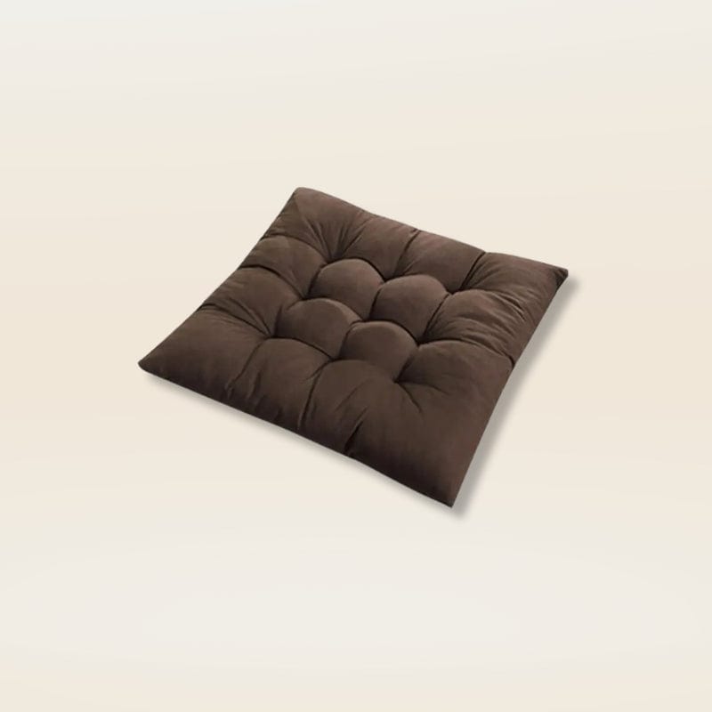 Coussin de chaise avec noeud | Dreamy Sloth® Marron / 40x40 cm