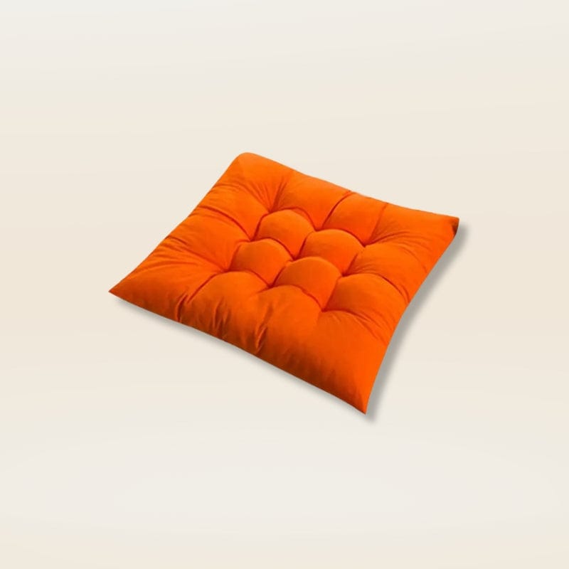 Coussin de chaise avec noeud | Dreamy Sloth® Orange / 40x40 cm