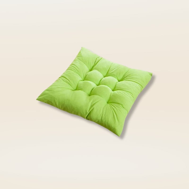 Coussin de chaise avec noeud | Dreamy Sloth® Vert / 40x40 cm