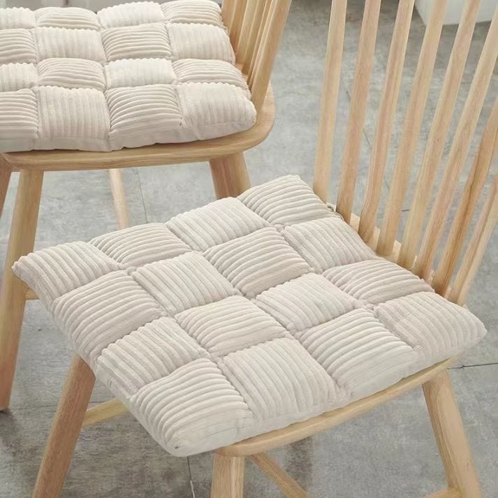 Coussin de chaise intérieur | DreamySloth® Blanc / 42x42 cm