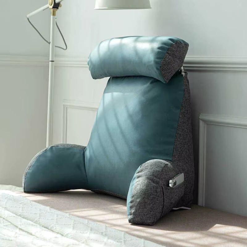 Coussin de lecture adulte | Dreamy Sloth® Bleu clair / 75x58 cm
