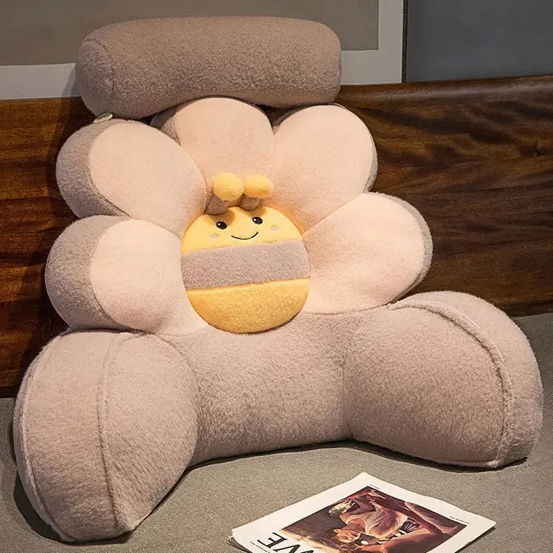 Coussin de lecture de lit | Dreamy Sloth® Marron / 60x50 cm