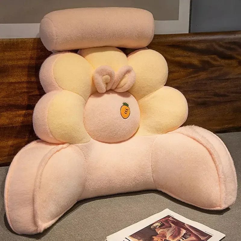 Coussin de lecture de lit | Dreamy Sloth® Rose / 60x50 cm