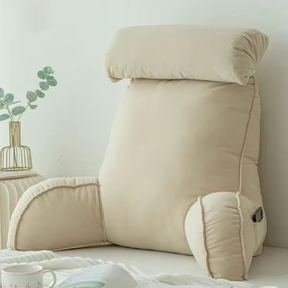 Coussin de lecture ergonomique | Dreamy Sloth® Beige / 75x50 cm