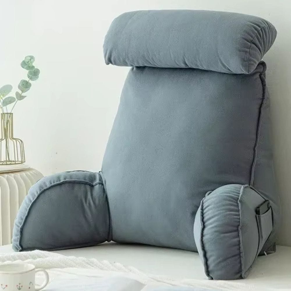 Coussin de lecture ergonomique | Dreamy Sloth® Gris / 75x50 cm