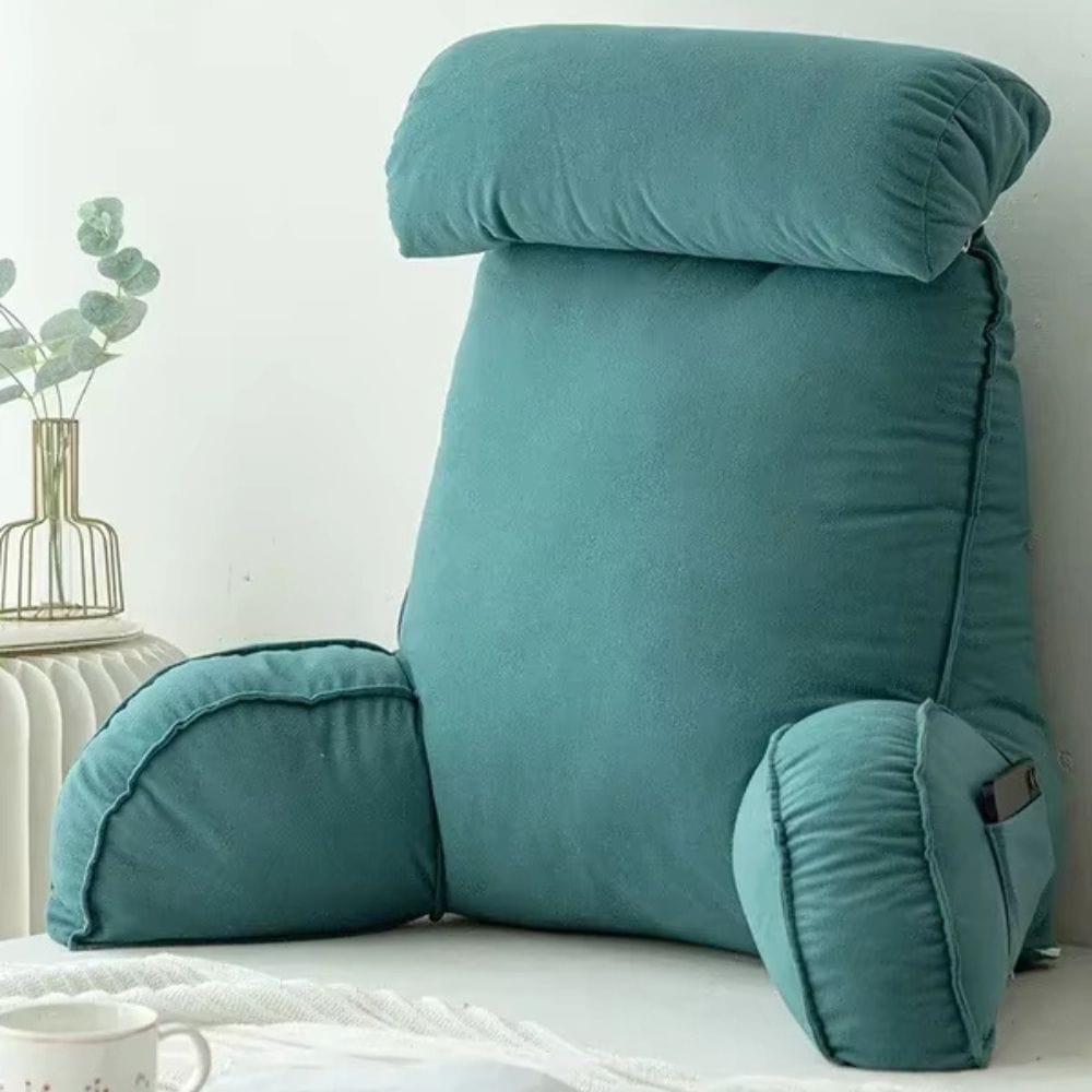 Coussin de lecture ergonomique | Dreamy Sloth® Vert / 75x50 cm