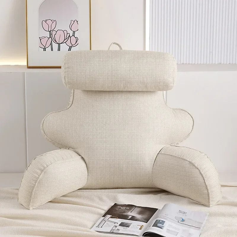 Coussin de lecture lombaire | Dreamy Sloth® Blanc / 70x30 cm