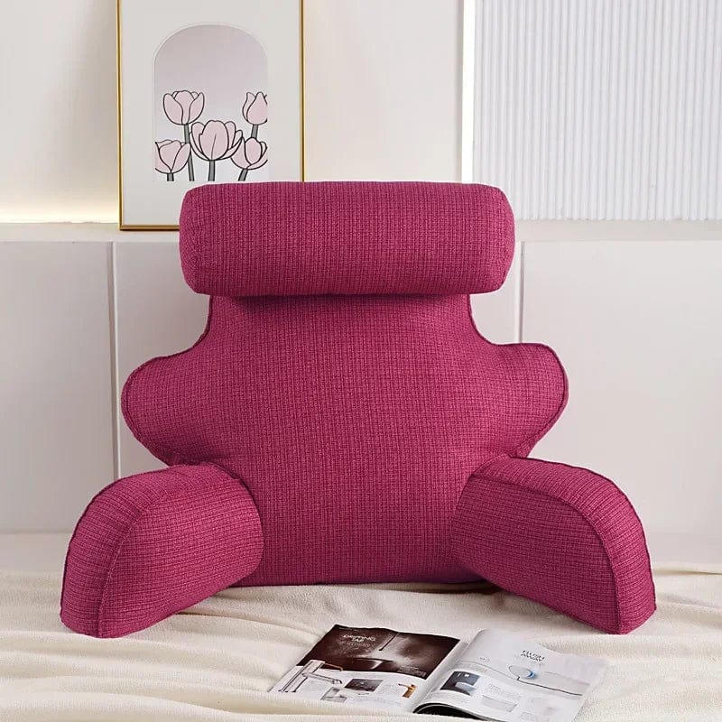 Coussin de lecture lombaire | Dreamy Sloth® Bordeaux / 70x30 cm