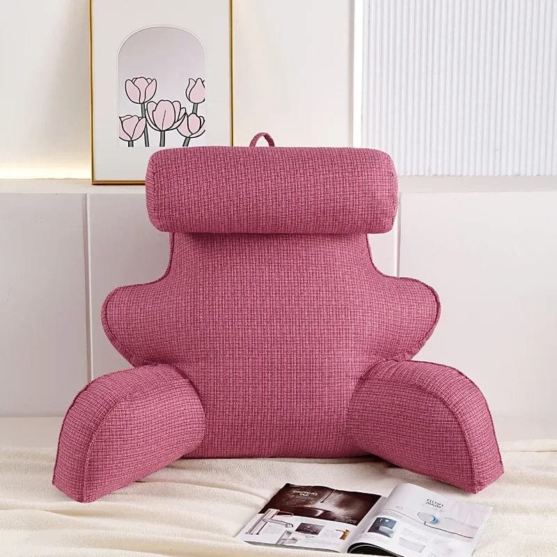 Coussin de lecture lombaire | Dreamy Sloth® Rouge / 70x30 cm