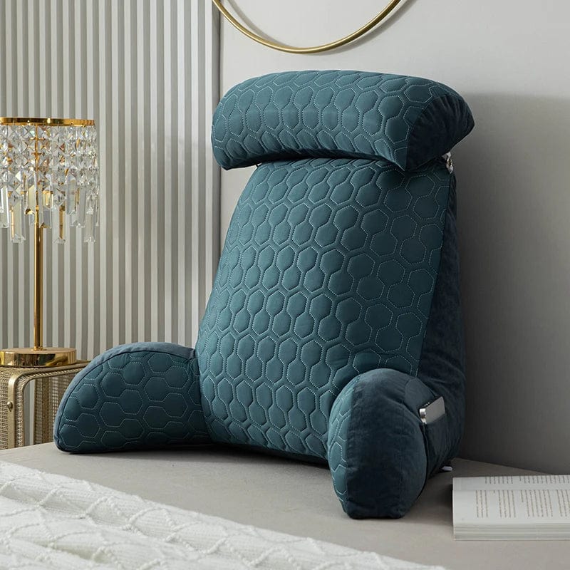 Coussin de lecture memoire de forme | Dreamy Sloth® Bleu / 75x58 cm