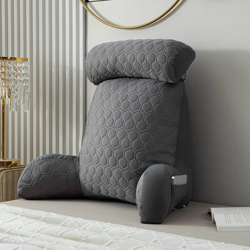 Coussin de lecture memoire de forme | Dreamy Sloth® Gris / 75x58 cm