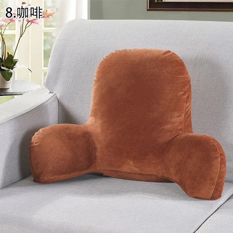 Coussin de lecture pour canapé | Dreamy Sloth® Marron / 50x35 cm