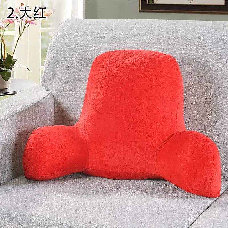 Coussin de lecture pour canapé | Dreamy Sloth® Rouge / 50x35 cm