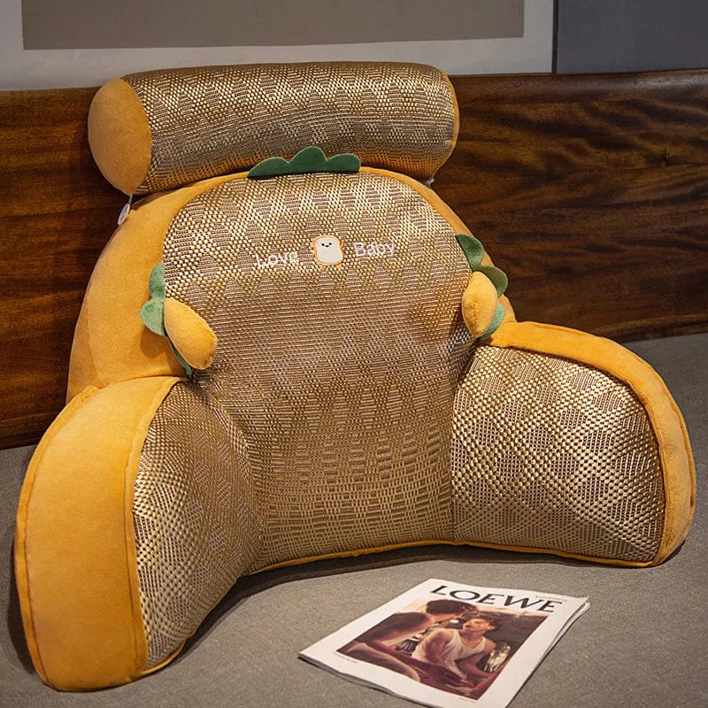 Coussin de lecture pour le lit | Dreamy Sloth® Orange / 60x40 cm