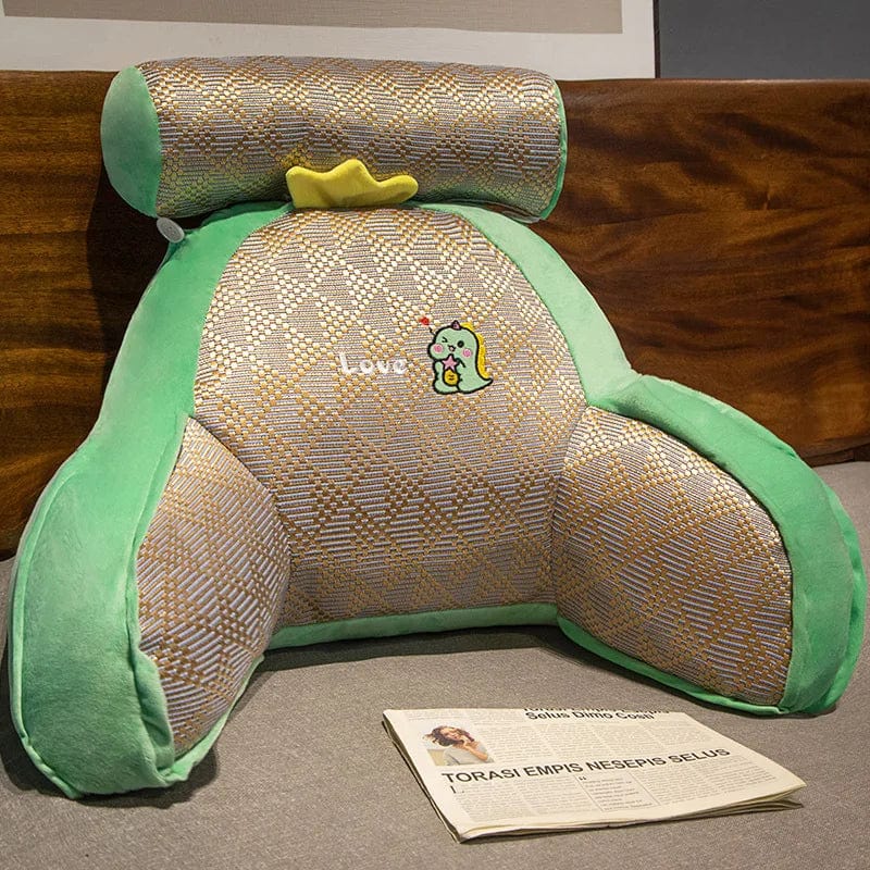 Coussin de lecture pour le lit | Dreamy Sloth® Vert / 60x40 cm