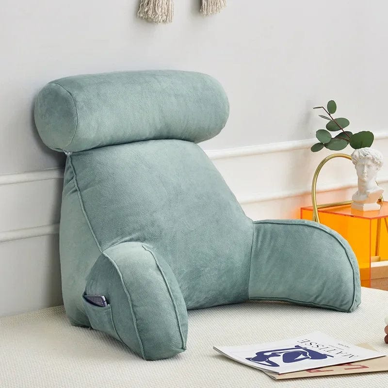 Coussin de lecture pour livre | Dreamy Sloth® Bleu / 75x40 cm