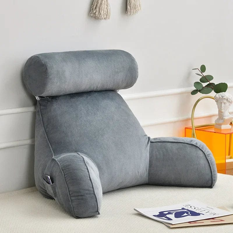 Coussin de lecture pour livre | Dreamy Sloth® Gris / 75x40 cm