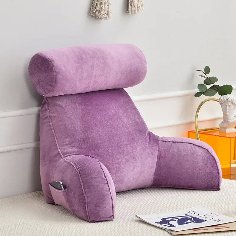 Coussin de lecture pour livre | Dreamy Sloth® Violet / 75x40 cm